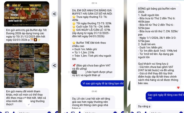 Nhiều nhà hàng buffet hải sản thông báo tăng giá dịp nghỉ Tết Dương lịch- Ảnh 2. Nhiều nhà hàng buffet hải sản thông báo tăng giá dịp nghỉ Tết Dương lịch- Ảnh 2.