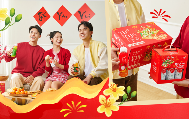 Bao bì Tết rực rỡ - Thức uống lành, trao nhau niềm vui thật- Ảnh 1.