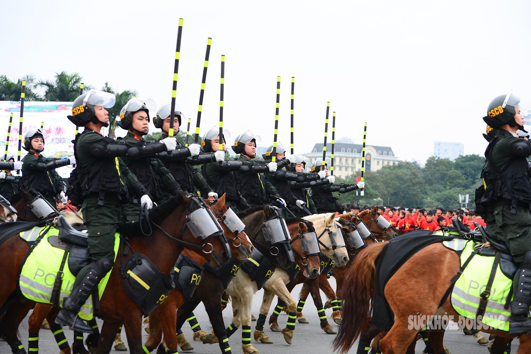 Công an diễn tập phương án bảo vệ Đại hội Đảng- Ảnh 9.