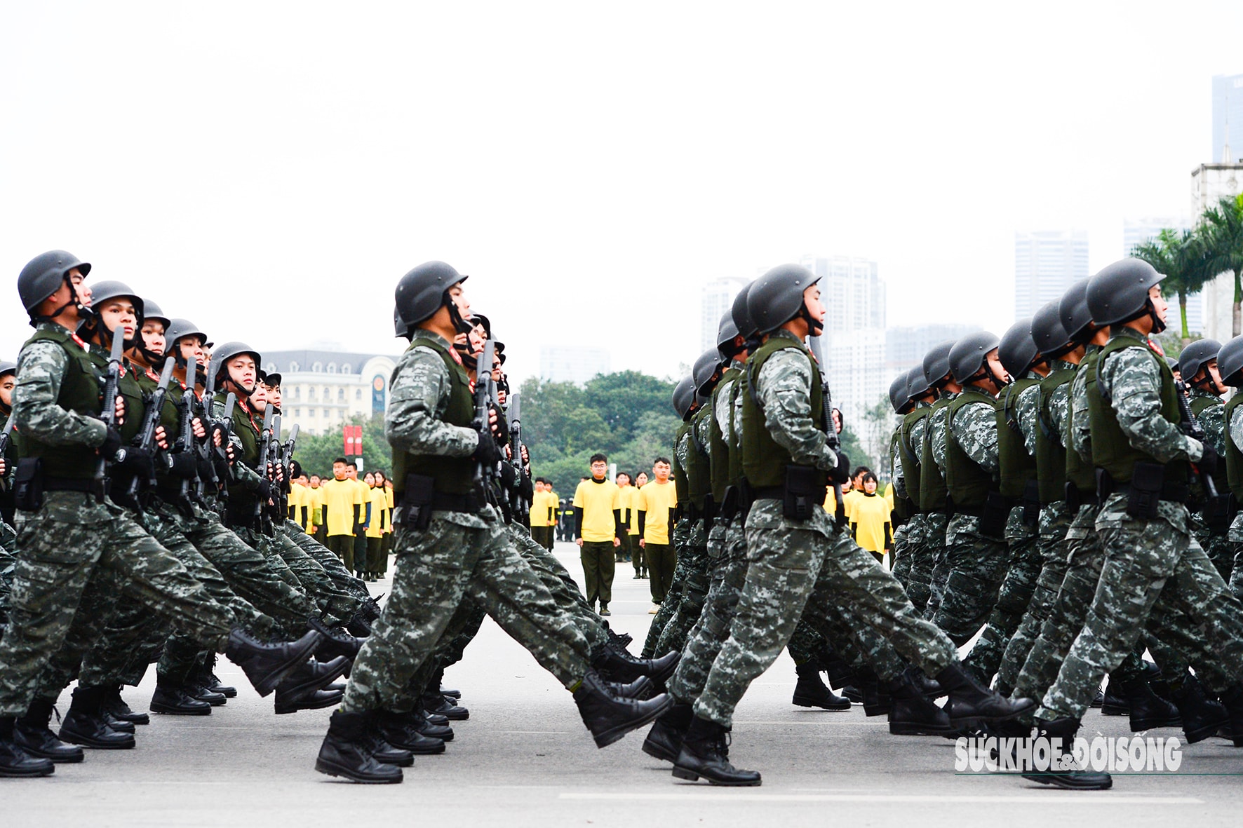 Công an diễn tập phương án bảo vệ Đại hội Đảng- Ảnh 2.