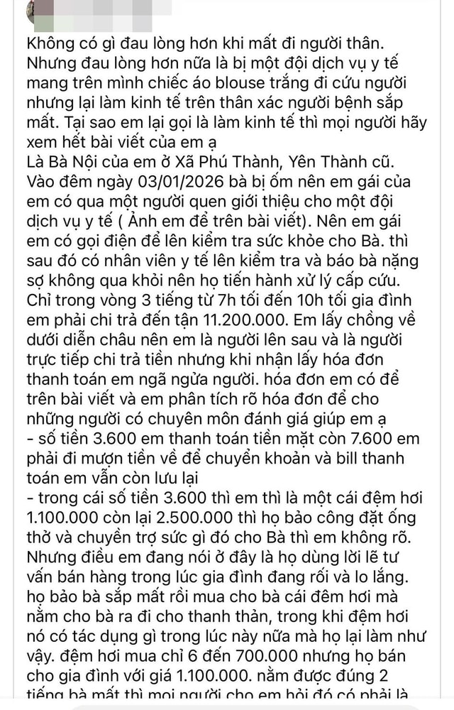 Xôn xao câu chuyện thu hơn 11 triệu đồng trong vài giờ chăm sóc người bệnh tại nhà- Ảnh 1.