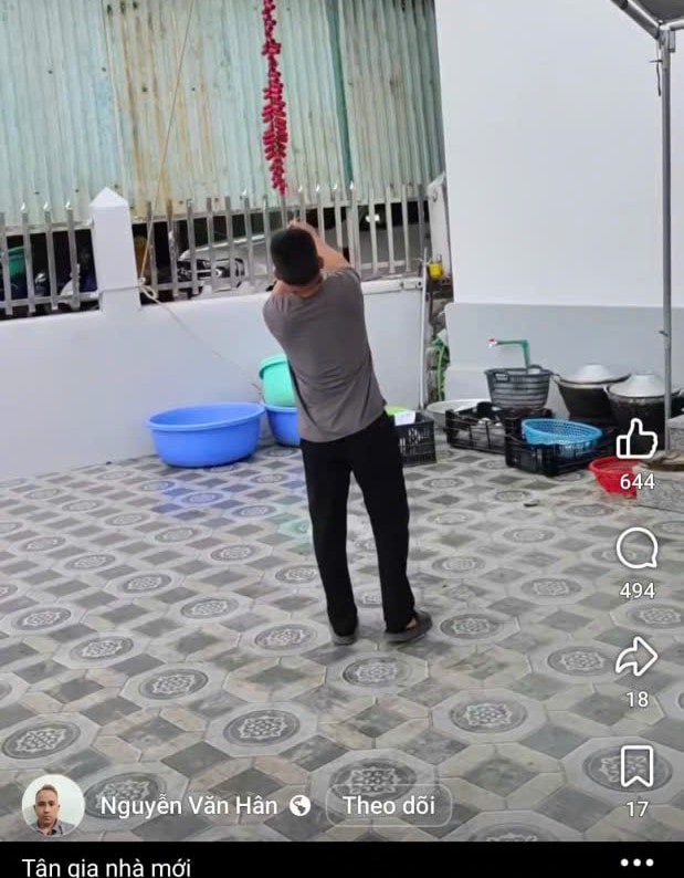 Đốt pháo nổ đăng Facebook để mừng tân gia nhà mới, nam thanh niên bị xử phạt- Ảnh 1.