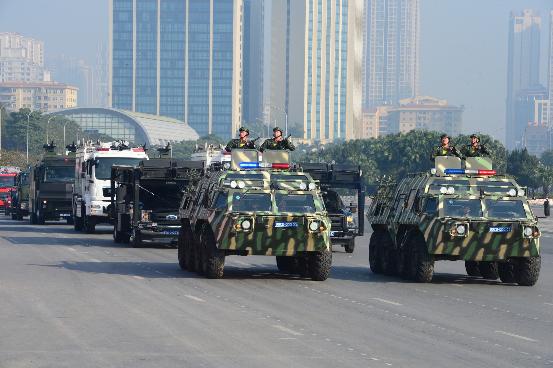Dàn khí tài hiện đại hợp luyện, chuẩn bị lễ xuất quân bảo vệ Đại hội XIV của Đảng- Ảnh 5.