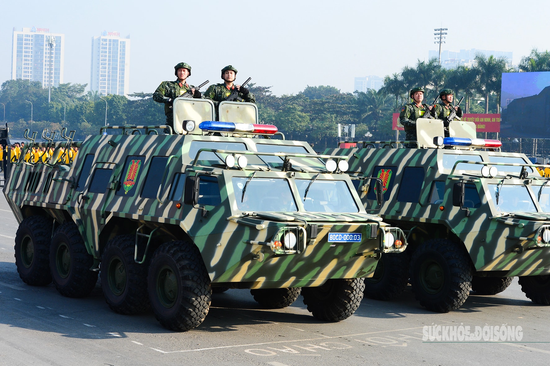 Dàn khí tài hiện đại hợp luyện, chuẩn bị lễ xuất quân bảo vệ Đại hội XIV của Đảng- Ảnh 4.