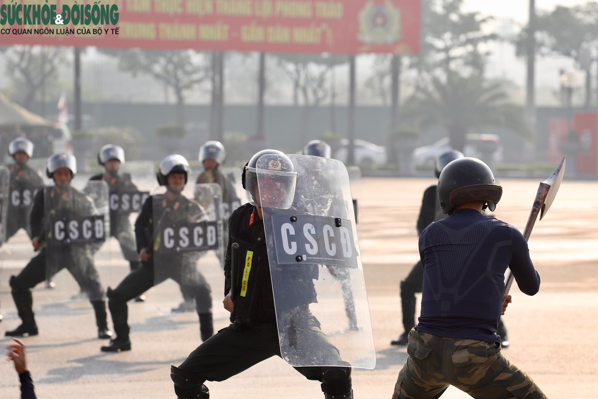 Những hình ảnh ấn tượng trong Lễ xuất quân, diễn tập bảo vệ Đại hội XIV- Ảnh 23.