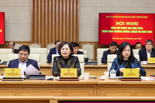 Đảng ủy Chính phủ tổng kết năm 2025, đề ra mục tiêu tăng trưởng 10% cho năm 2026- Ảnh 3. Đảng ủy Chính phủ tổng kết năm 2025, đề ra mục tiêu tăng trưởng 10% cho năm 2026- Ảnh 3.