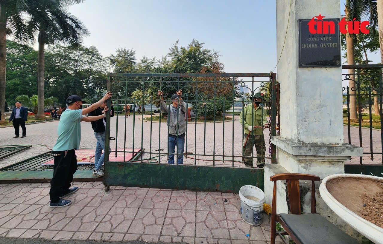 Hà Nội hạ rào, bỏ cửa Công viên Indira Gandhi- Ảnh 3.