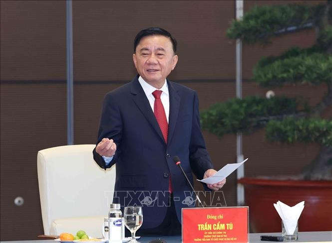 Thường trực Ban Bí thư Trần Cẩm Tú tổng duyệt công tác tổ chức phục vụ Đại hội XIV của Đảng- Ảnh 1.