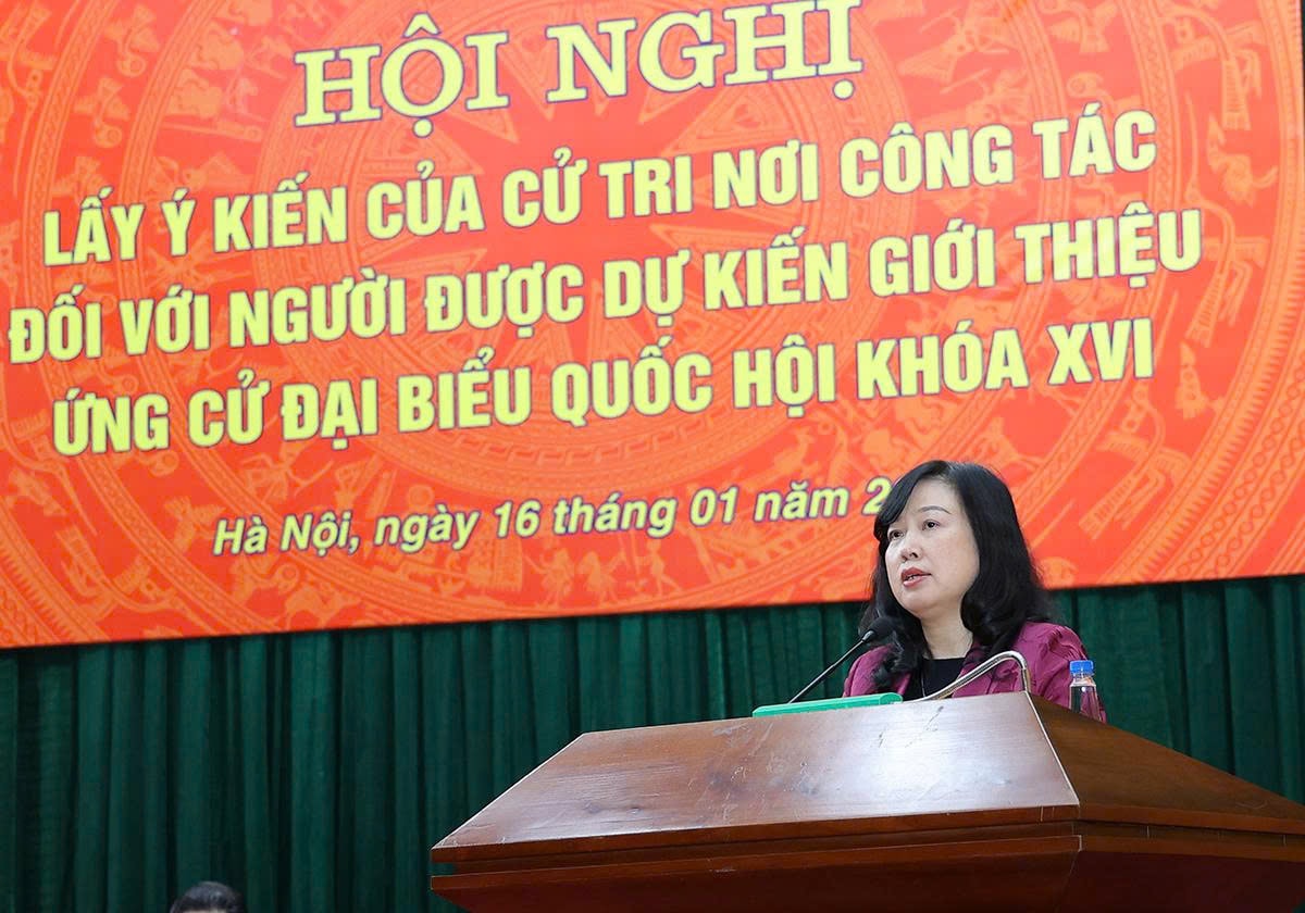 100% cử tri Bộ Y tế nhất trí giới thiệu Bộ trưởng Đào Hồng Lan ứng cử Đại biểu Quốc hội khoá XVI- Ảnh 1.