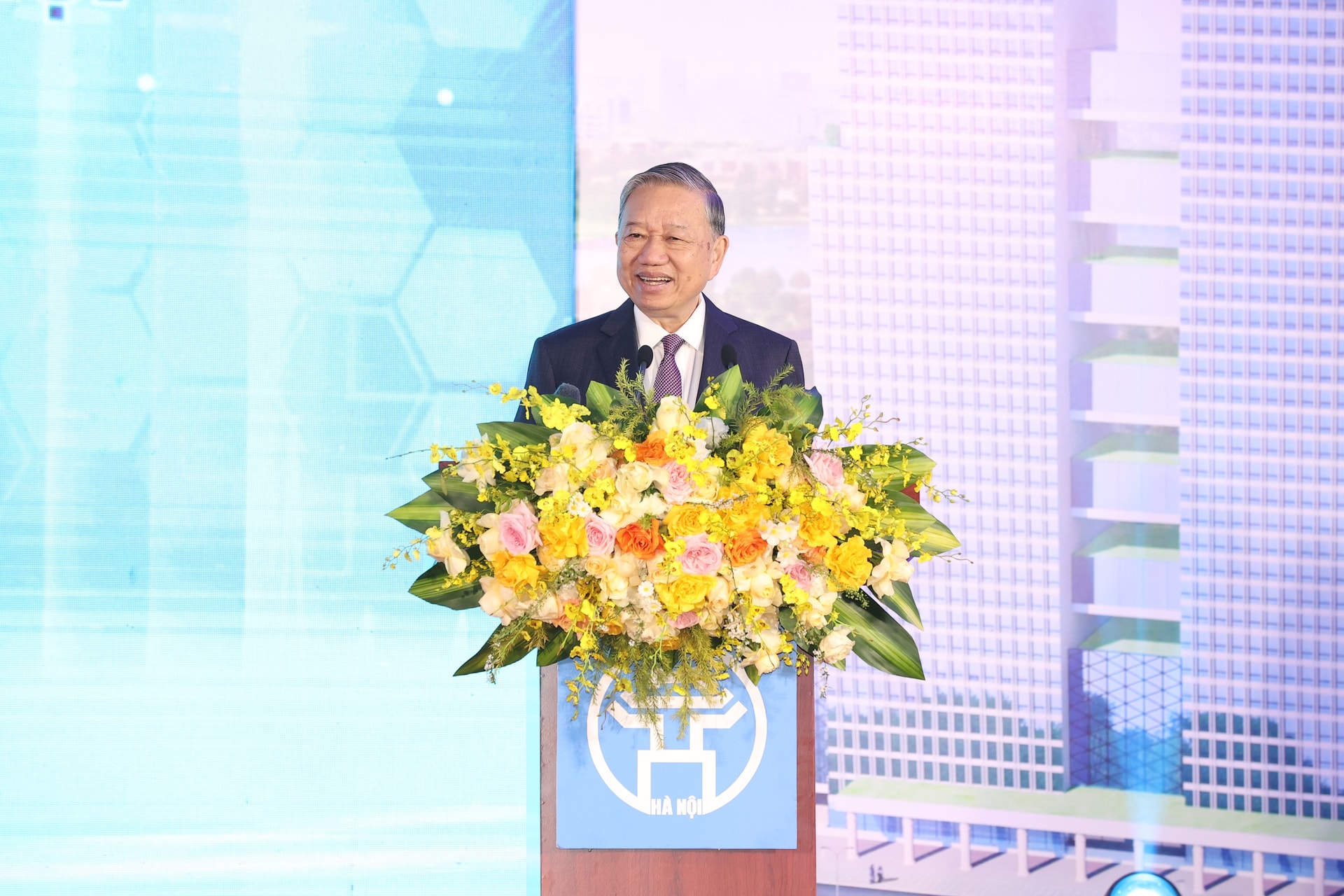 Tổng Bí thư Tô Lâm dự lễ khởi công Dự án Khu phức hợp Y tế - Chăm sóc sức khỏe người cao tuổi- Ảnh 2.