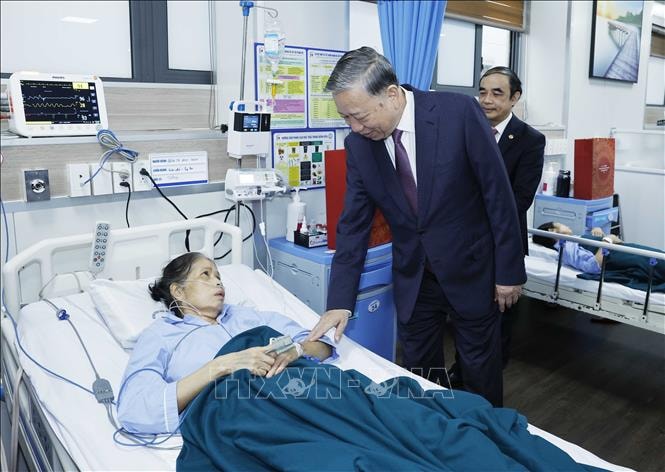 Tổng Bí thư Tô Lâm dự lễ khởi công Dự án Khu phức hợp Y tế - Chăm sóc sức khỏe người cao tuổi- Ảnh 6.