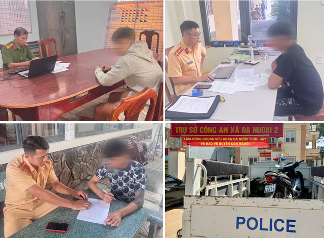 Xử lý nhóm thanh thiếu niên bốc đầu, lạng lách trên quốc lộ- Ảnh 2.