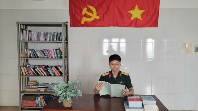 Lực lượng quân y Trường Sa hướng về Đại hội XIV của Đảng- Ảnh 2.