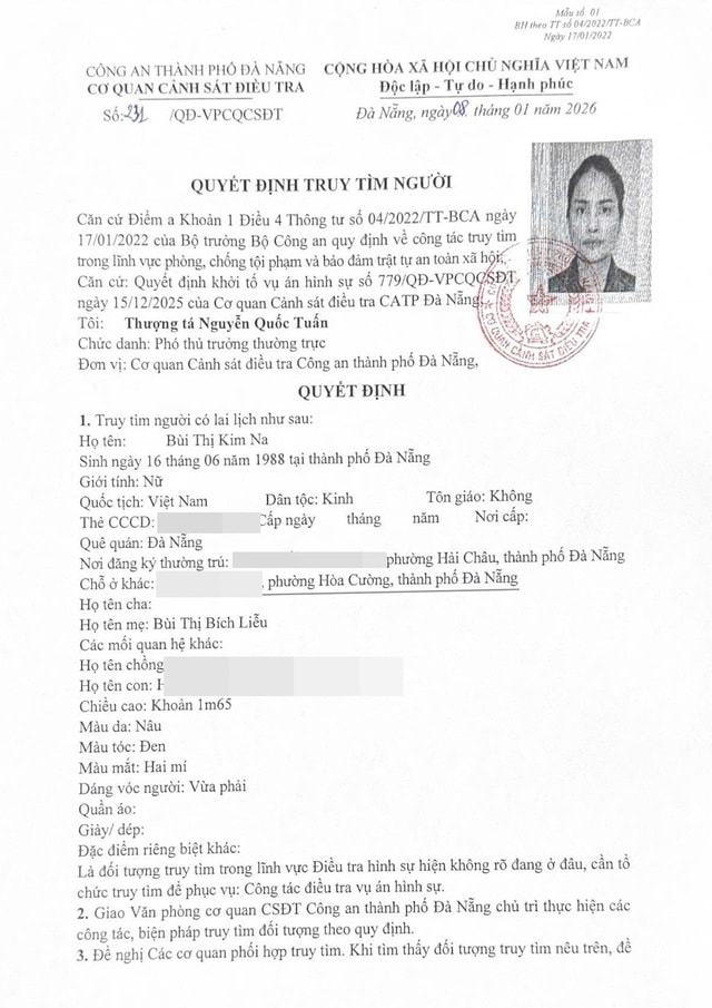 Truy tìm Bùi Thị Kim Na liên quan đường dây tiền ảo đa cấp lừa đảo hàng ngàn tỷ đồng- Ảnh 1. Truy tìm Bùi Thị Kim Na liên quan đường dây tiền ảo đa cấp lừa đảo hàng ngàn tỷ đồng- Ảnh 1.