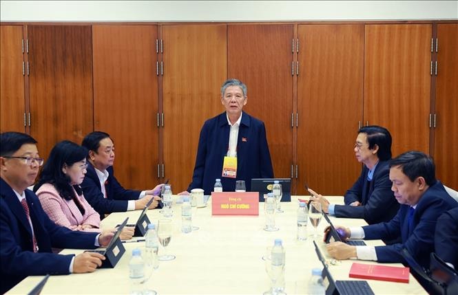 Đại biểu thảo luận các văn kiện Đại hội XIV của Đảng- Ảnh 11.