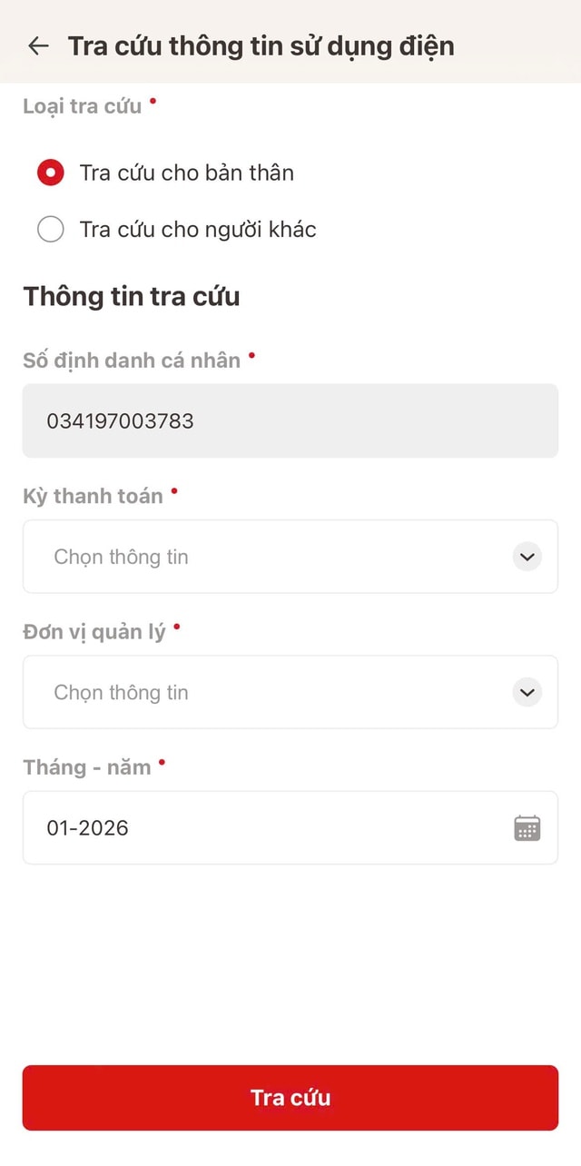 Cách tra cứu hóa đơn tiền điện trên VNeID chỉ với vài bước đơn giản- Ảnh 3.