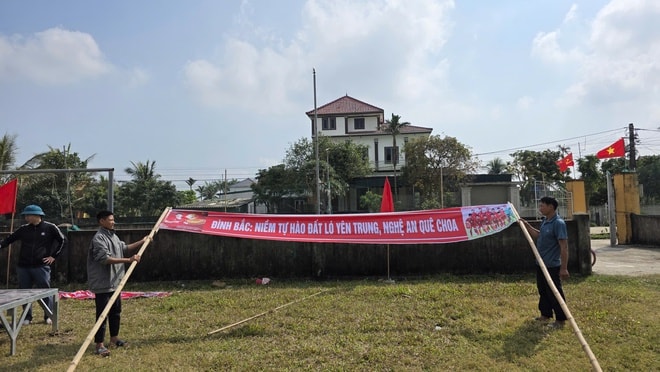 Sân làng hóa 'chảo lửa', quê nhà Đình Bắc tiếp sức U23 Việt Nam trước bán kết châu Á- Ảnh 4.