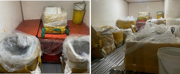 Ngăn chặn hơn 580kg thủy sản không rõ nguồn gốc sắp đưa ra thị trường- Ảnh 2. Ngăn chặn hơn 580kg thủy sản không rõ nguồn gốc sắp đưa ra thị trường- Ảnh 2.