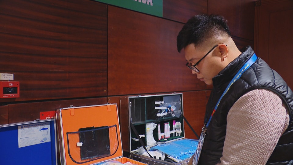 Phòng cấp cứu y tế với nhiều trang thiết bị hiện đại phục vụ tại khu vực Đại hội XIV- Ảnh 11.