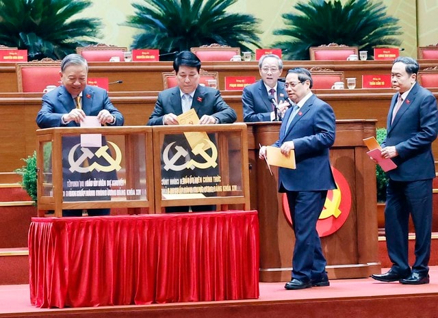 Hình ảnh bầu Ban Chấp hành Trung ương Đảng khóa XIV- Ảnh 5.