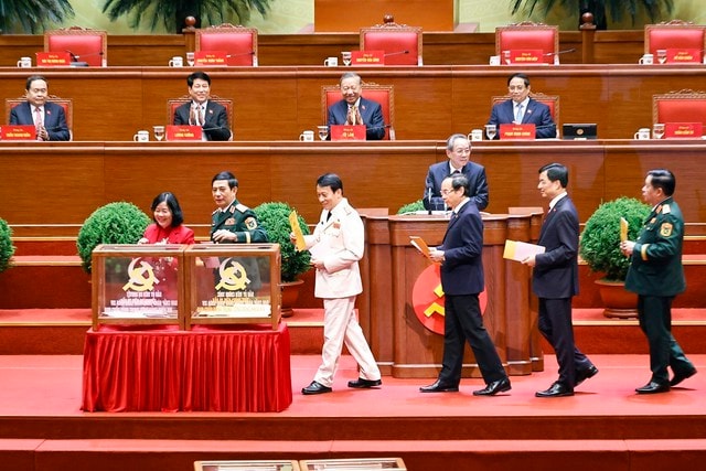 Hình ảnh bầu Ban Chấp hành Trung ương Đảng khóa XIV- Ảnh 9.