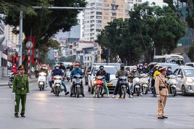 Hà Nội điều chỉnh thời gian phân luồng giao thông phục vụ Đại hội Đảng- Ảnh 2.