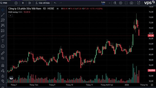 Vì sao cổ phiếu VNM bị bán tháo?- Ảnh 1. Vì sao cổ phiếu VNM bị bán tháo?- Ảnh 1.