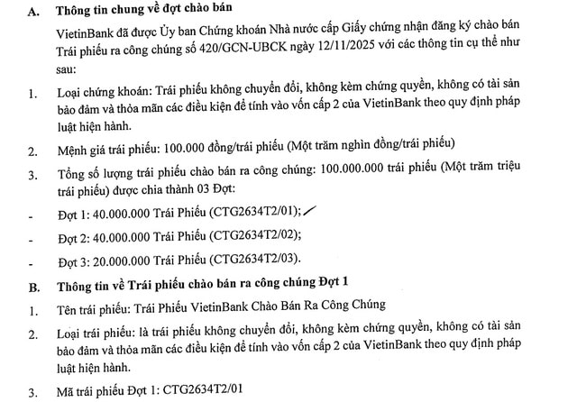 VietinBank lên phương án chào bán 100 triệu trái phiếu ra công chúng- Ảnh 2.