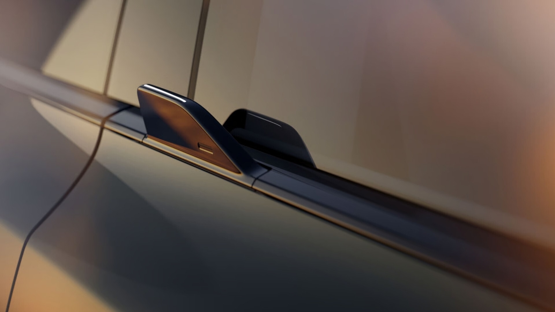 Thay vì kiểu tay nắm truyền thống, EX60 sử dụng dạng lẫy gạt tích hợp ngay trên viền cửa sổ. Thiết kế này không chỉ tạo nên sự liền mạch cho thân xe mà còn góp phần giảm lực cản không khí, hỗ trợ cải thiện đáng kể phạm vi hoạt động của mẫu SUV điện.