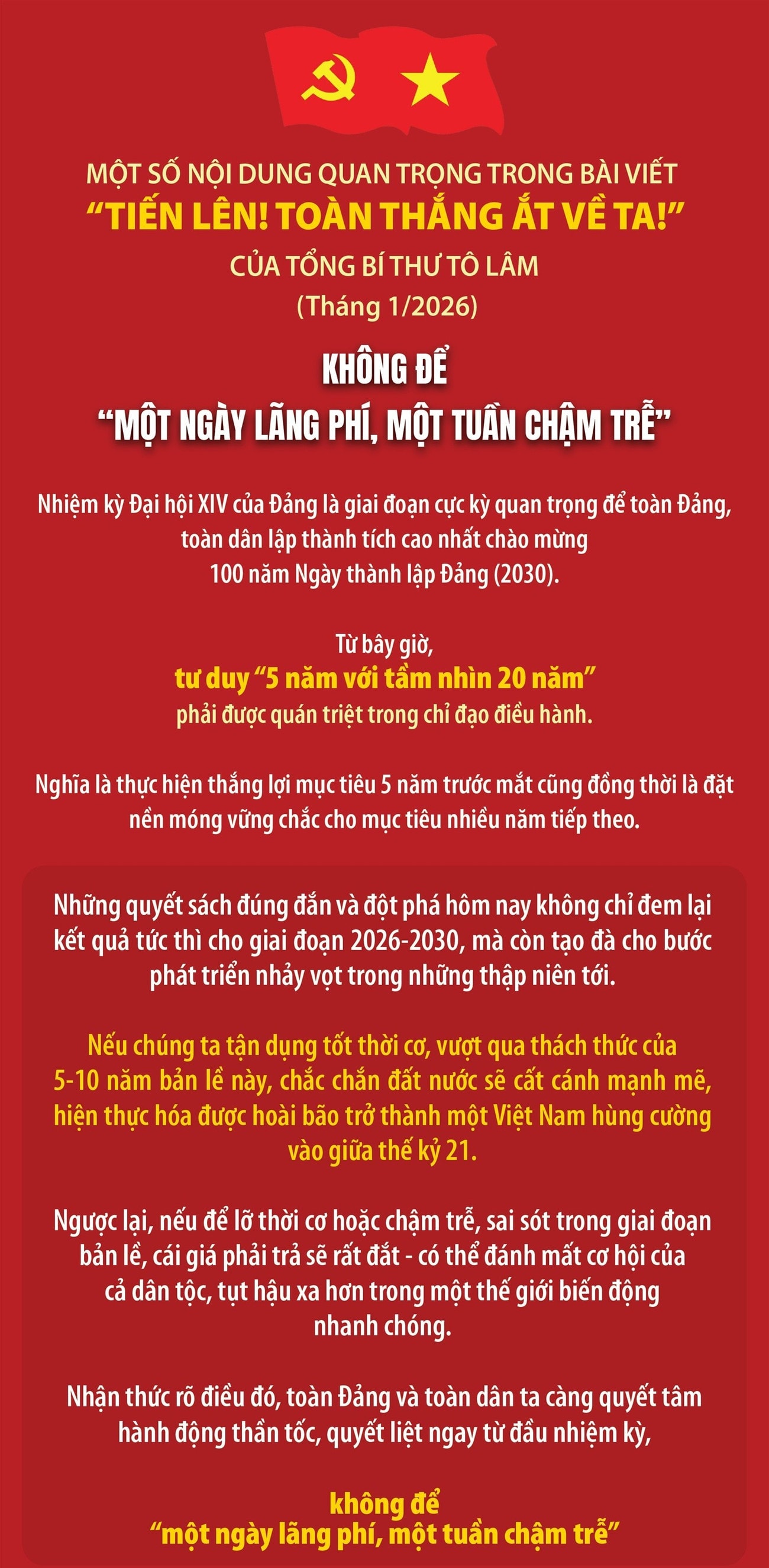 Không để 'một ngày lãng phí, một tuần chậm trễ'- Ảnh 1.