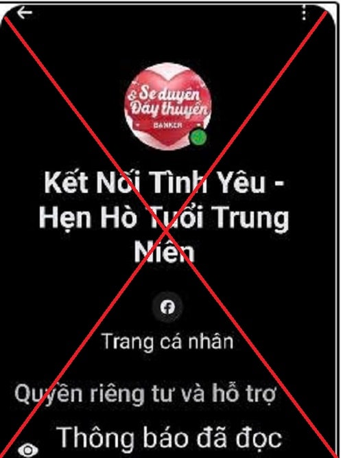 Cảnh báo lừa đảo qua các nhóm 'Kết nối tình yêu - Hẹn hò tuổi trung niên' trên mạng xã hội- Ảnh 1. Cảnh báo lừa đảo qua các nhóm 'Kết nối tình yêu - Hẹn hò tuổi trung niên' trên mạng xã hội- Ảnh 1.