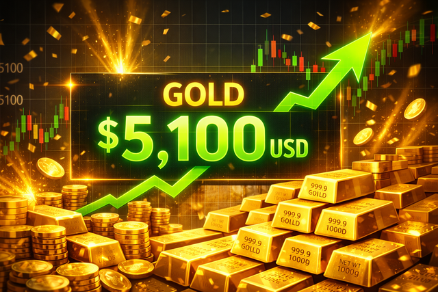 Giá vàng thế giới vượt 5.100 USD, đạt mức cao kỷ lục mọi thời đại- Ảnh 1.