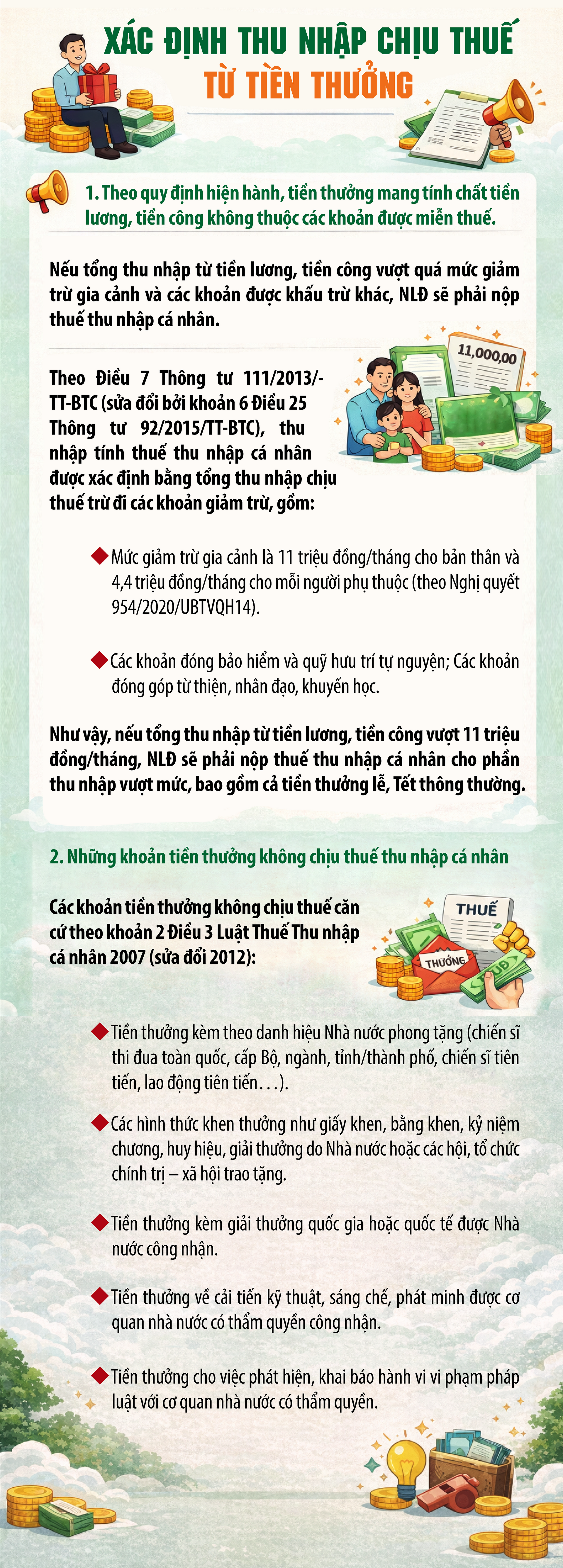 Tiền thưởng lễ, Tết có phải nộp thuế thu nhập cá nhân?- Ảnh 1.