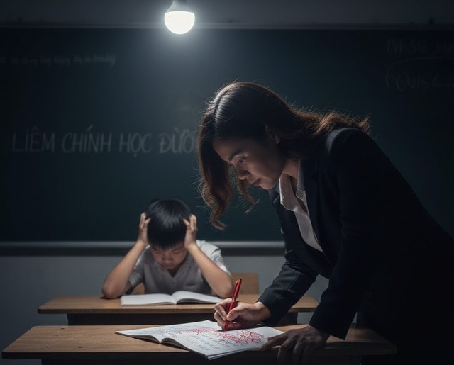 Sửa điểm học sinh: Khi cán cân liêm chính bị bẻ cong- Ảnh 2. Sửa điểm học sinh: Khi cán cân liêm chính bị bẻ cong- Ảnh 2.