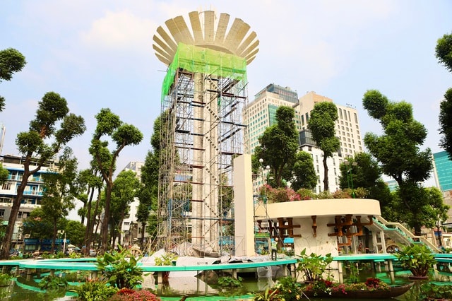 Diện mạo Hồ Con Rùa sau một tuần chỉnh trang- Ảnh 1.