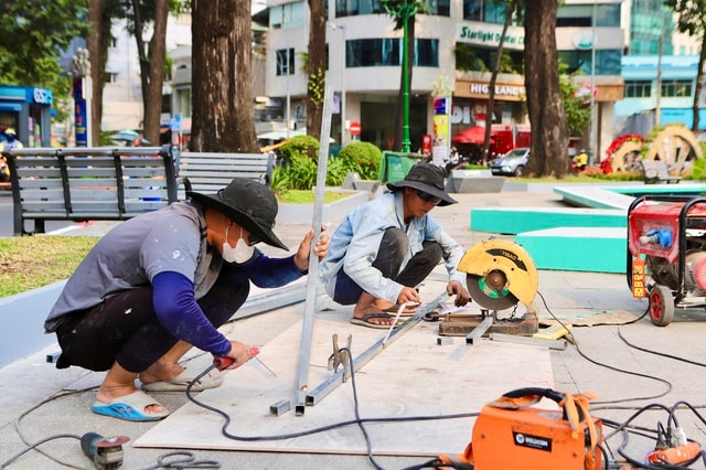 Diện mạo Hồ Con Rùa sau một tuần chỉnh trang- Ảnh 4.