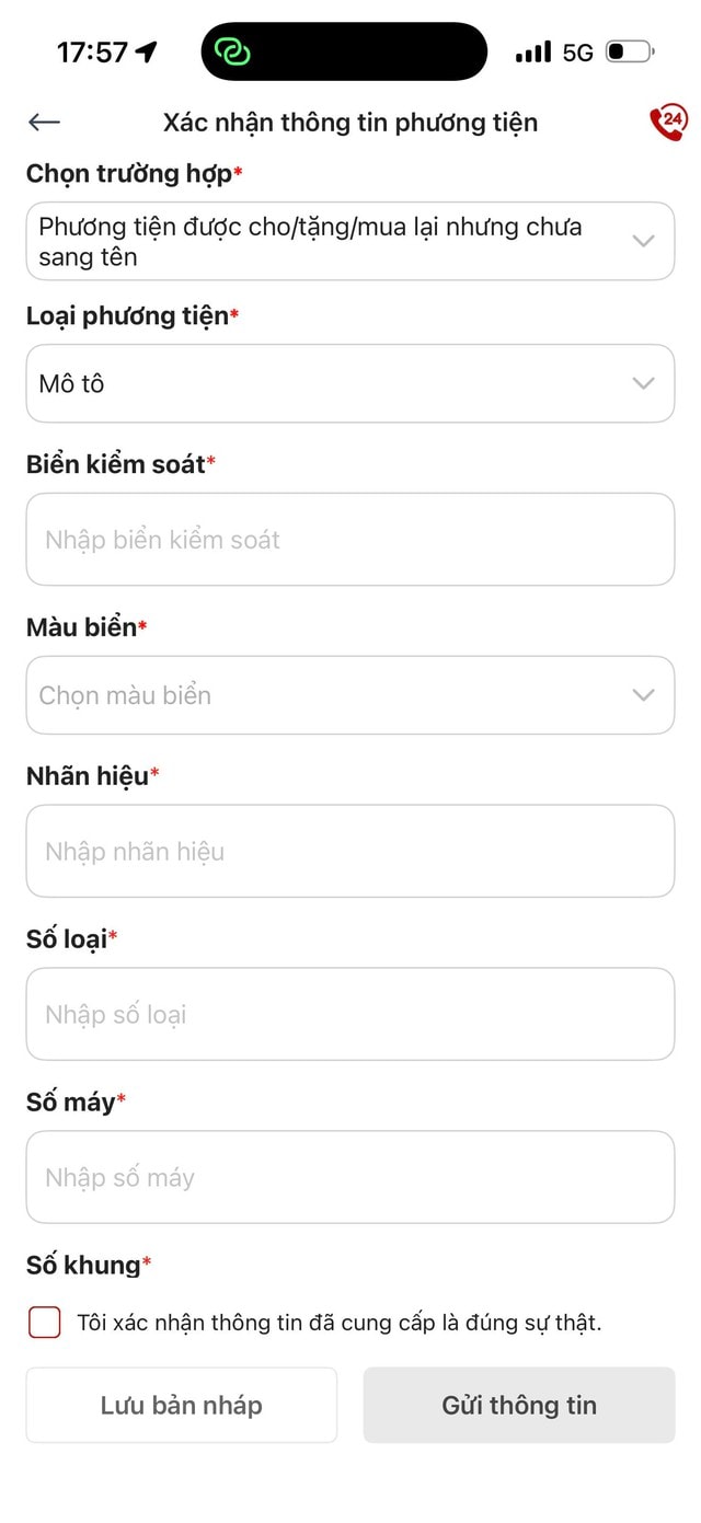 Bản nâng cấp của VNeTraffic cho phép gửi yêu cầu xác nhận thông tin xe đã bán mà chưa sang tên- Ảnh 2. Bản nâng cấp của VNeTraffic cho phép gửi yêu cầu xác nhận thông tin xe đã bán mà chưa sang tên- Ảnh 2.