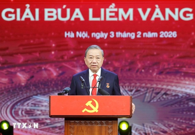 Phát biểu của Tổng Bí thư Tô Lâm tại Lễ tuyên dương Bí thư chi bộ xuất sắc và trao Giải Búa liềm Vàng- Ảnh 1. Phát biểu của Tổng Bí thư Tô Lâm tại Lễ tuyên dương Bí thư chi bộ xuất sắc và trao Giải Búa liềm Vàng- Ảnh 1.
