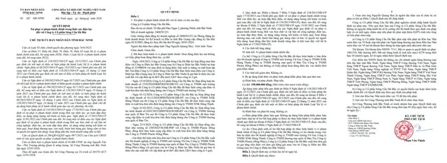 Công ty Cổ phần Sông Cầu Hà Bắc bán điện không phép- Ảnh 2. Công ty Cổ phần Sông Cầu Hà Bắc bán điện không phép- Ảnh 2.