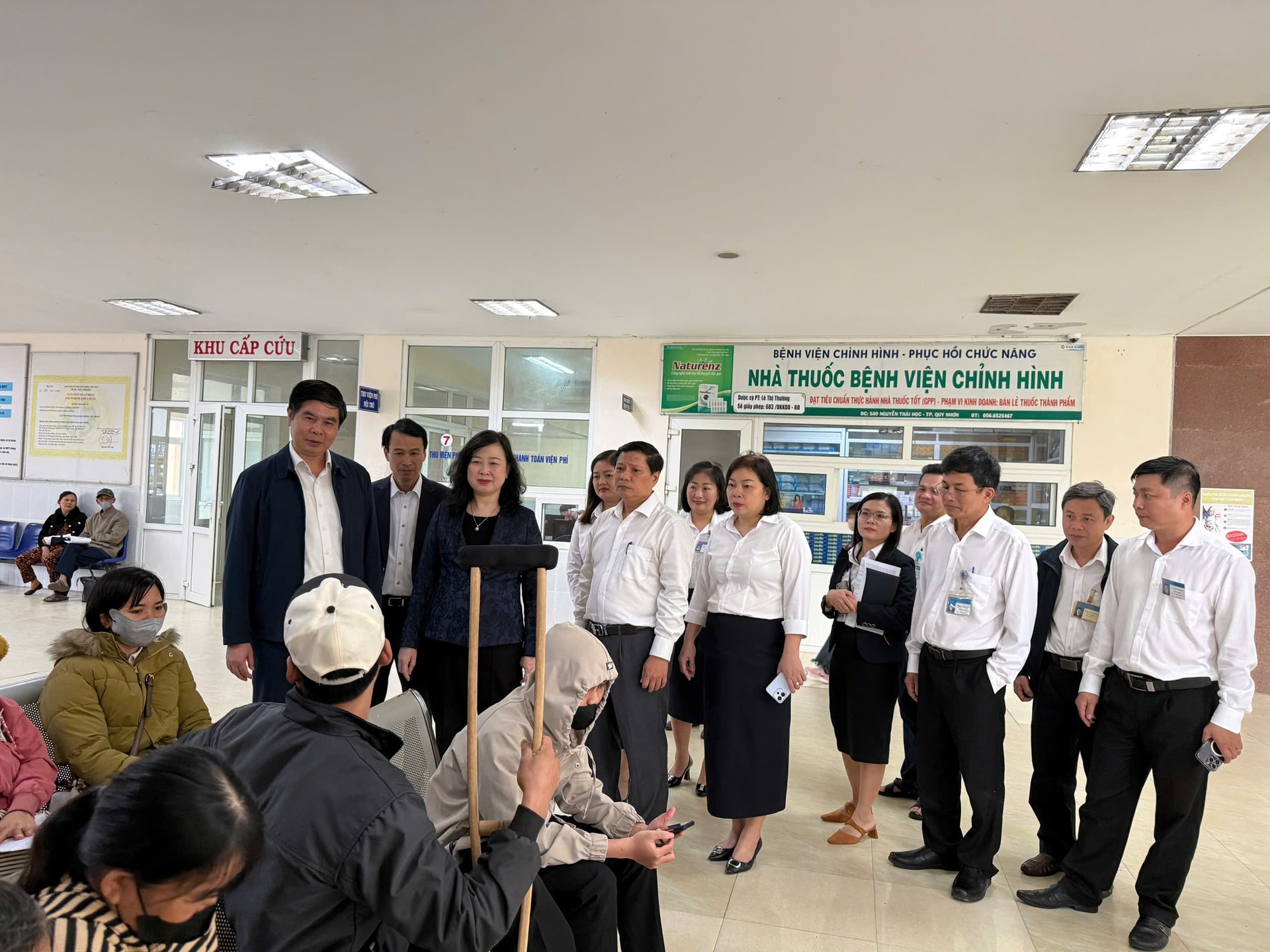 Bộ trưởng Đào Hồng Lan làm việc, chúc Tết Bệnh viện Chỉnh hình và Phục hồi chức năng Quy Nhơn- Ảnh 1. Bộ trưởng Đào Hồng Lan làm việc, chúc Tết Bệnh viện Chỉnh hình và Phục hồi chức năng Quy Nhơn- Ảnh 1.