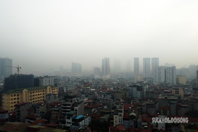  Sáng nay Hà Nội ô nhiễm không khí nghiêm trọng- Ảnh 1.