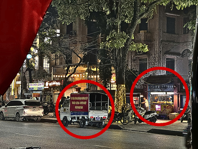 Sau khi Công an nhắc nhở, hàng quán tiếp tục bày bán trên vỉa hè ở phường Hoàng Liệt- Ảnh 5. Sau khi Công an nhắc nhở, hàng quán tiếp tục bày bán trên vỉa hè ở phường Hoàng Liệt- Ảnh 5.