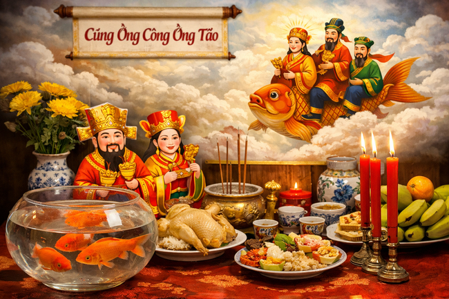 Cúng ông Công ông Táo mấy con cá chép là đúng?- Ảnh 1.
