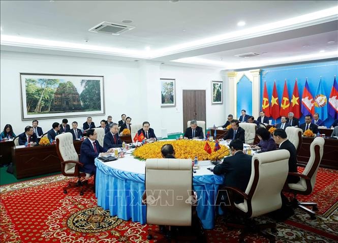 Tổng Bí thư Tô Lâm đồng chủ trì Cuộc gặp giữa Người đứng đầu ba Đảng Việt Nam - Campuchia – Lào- Ảnh 2.