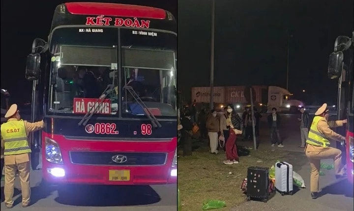 Chở quá số người quy định, tài xế và chủ xe khách bị phạt gần 200 triệu đồng- Ảnh 1.