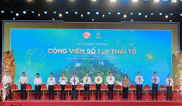 TPHCM khánh thành Công viên số 1 Lý Thái Tổ: Không gian tri ân và hồi sinh từ ký ức COVID-19- Ảnh 1.