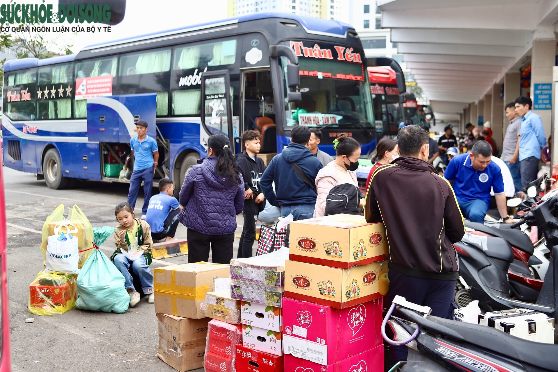 Người dân chen chân lên xe về quê đón Tết, các bến xe Hà Nội dự kiến tăng khách gấp 3 đến 4 lần- Ảnh 6.
