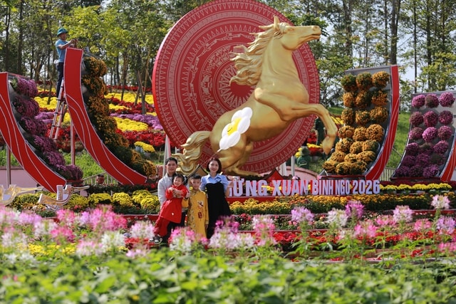 Ngựa vàng bứt phá giữa đường hoa Nghệ An- Ảnh 5.