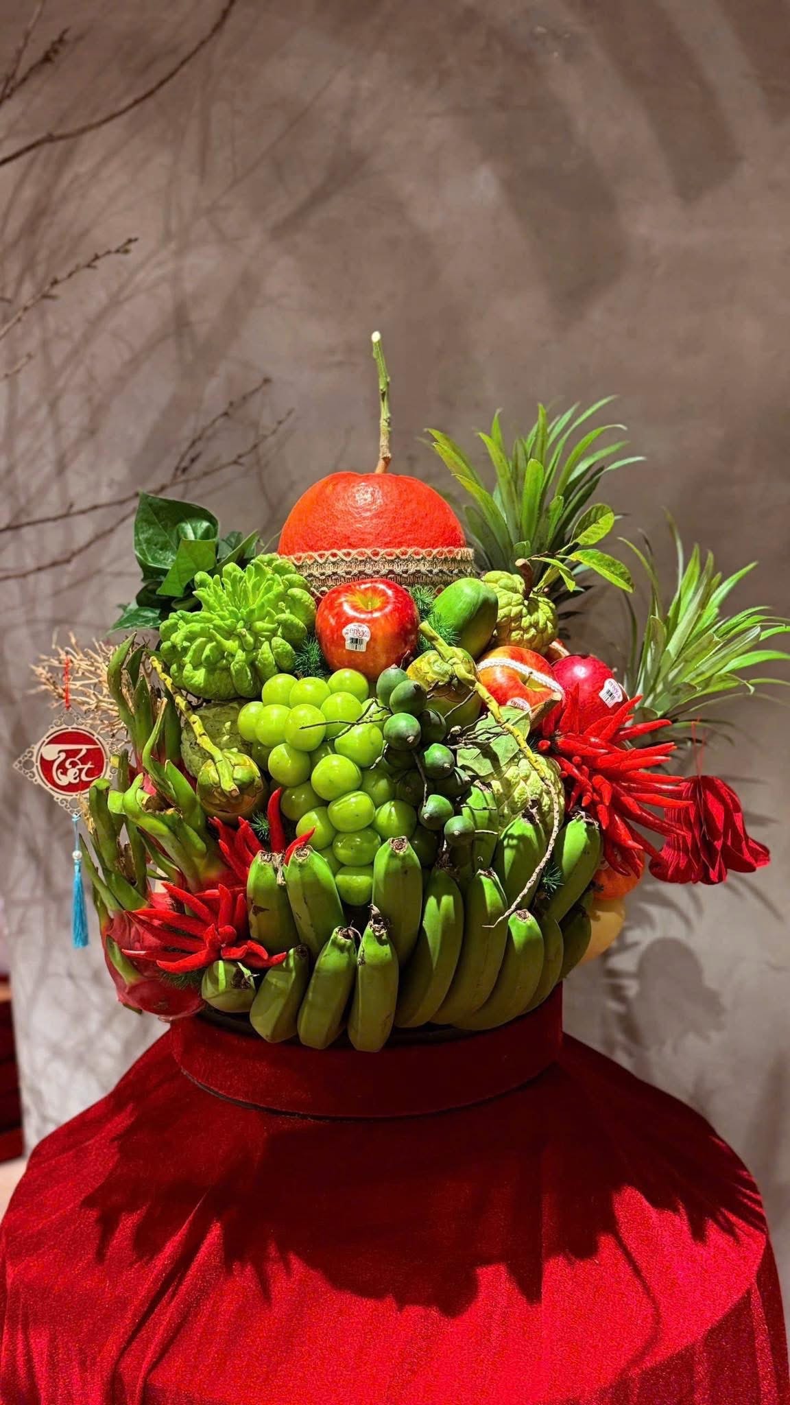 Mâm ngũ quả giá tiền triệu vẫn 'cháy hàng' dịp cận Tết 2026- Ảnh 8.