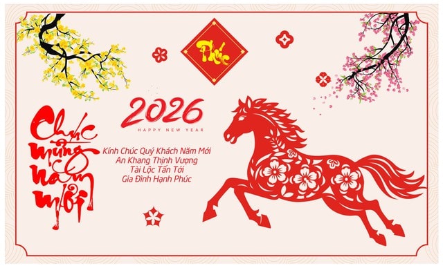 Những mẫu thiệp chúc Tết Bính Ngọ 2026 đẹp nhất- Ảnh 10. Những mẫu thiệp chúc Tết Bính Ngọ 2026 đẹp nhất- Ảnh 10.
